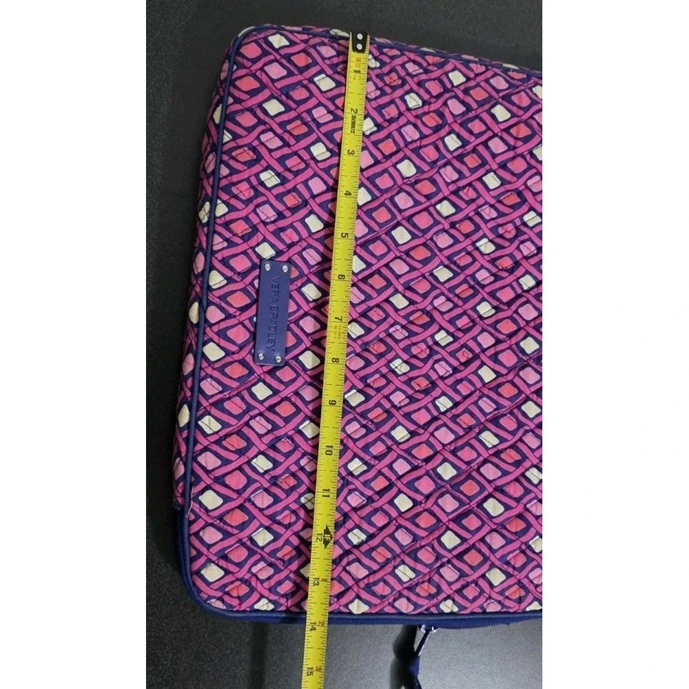 Vera Bradley Katalina Pink Purple Laptop Zippered Sleeve Padded School‎ Mac Book